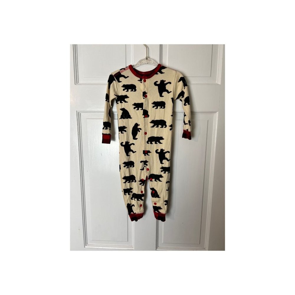 Little Blue House Black Bear Union Suit 12-18m